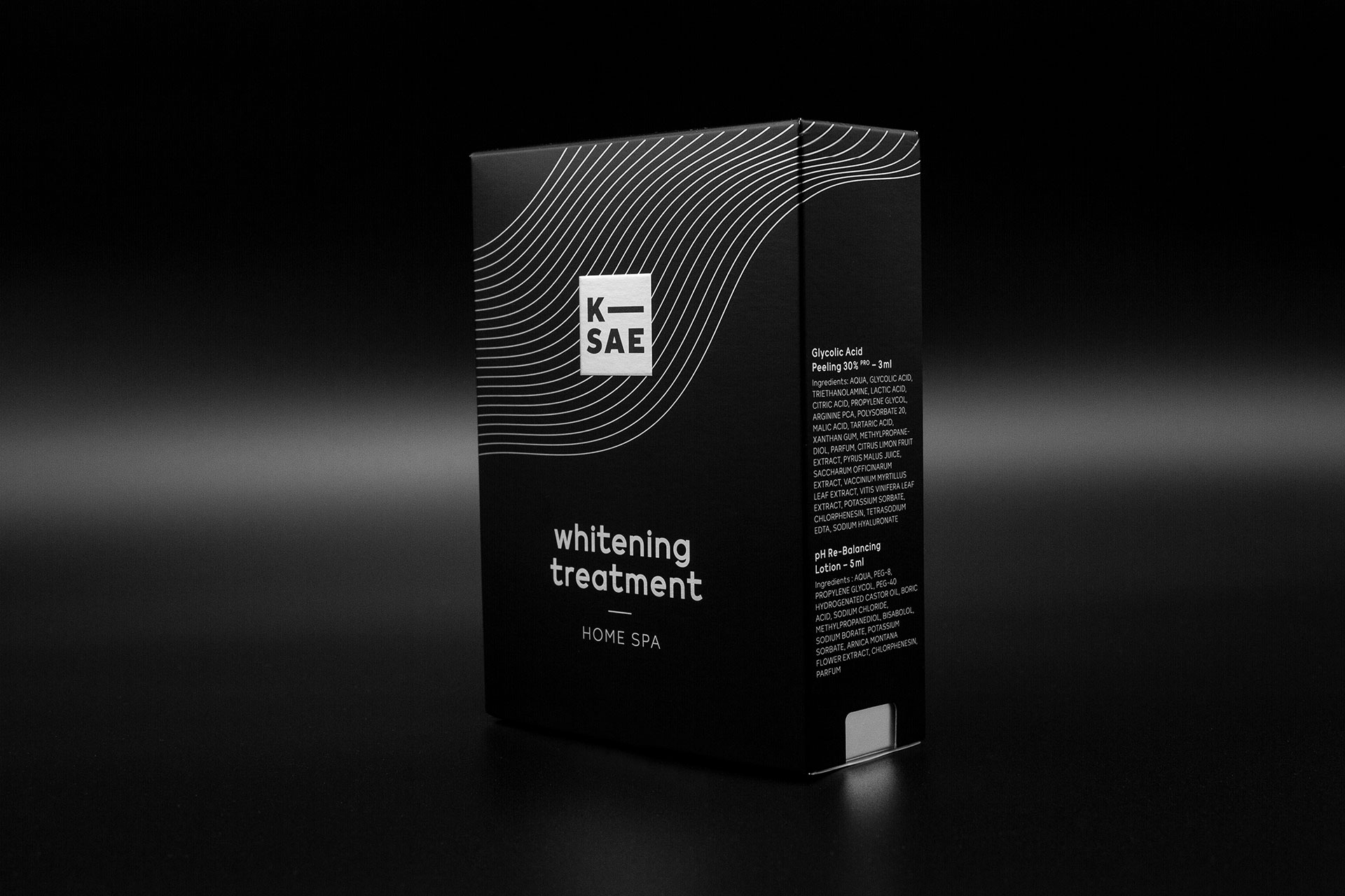 Whitening treatment black packing